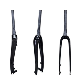 HENGLE Mountain Bike Fork HENGLE bicycle front fork Cycling Mountain Bikes MTB Front Fork Carbon Fiber Bicycle Hard Fork Tapered 1-1 / 8" To 1-1 / 2" Disc Brake Super Light 480g outdoor leisure (Color : Gloss)