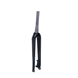 HENGLE Spares HENGLE bicycle front fork Tapered Tube Bike MTB Fork Carbon Fiber Bicycle Front Forks Mountain Cycling Parts Steerer Tube Tapered 1-1 / 8"to1-1 / 2" outdoor leisure (Color : Glossy - 26er)