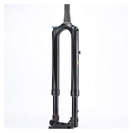 HEQIE-YONGP Mountain Bike Fork HEQIE-YONGP Bicycle Carbon Fork MTB Mountain Bike Fork Air 27.5 29" RS1 ACS Solo 15MM*100 Predictive Steering Suspension Oil and Gas Fork Bike Replacement Parts (Color : 27.5inch Black)