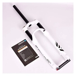 HEQIE-YONGP Spares HEQIE-YONGP Bicycle Fork 26 / 27.5 / 29er 100mm Mountain MTB Bike Fork Of Air Damping Front Fork Remote Suspension Fork Bike Replacement Parts (Color : 26er shoulder white)