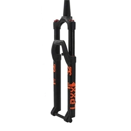 HEQIE-YONGP Mountain Bike Fork HEQIE-YONGP Bicycle MTB Fork 26 / 27.5 / 29er Suspension Fork Lock Straight Tapered Thru Axle QR Quick Release Rebound Adjustment 140mm Stoke Bike Replacement Parts (Color : Black29 rebound LC)