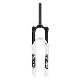 HerfsT Spares HerfsT 26 / 27.5 / 29 Inch MTB Bike Suspension Fork, 28.6mm Rebound Adjust Travel 100mm Ultralight Air Shock, White