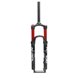 HerfsT Spares HerfsT 26 / 27.5 / 29 Inches Mountain Bike Damping Front Fork, Aluminum alloy straight pipe Air Fork Black / Red