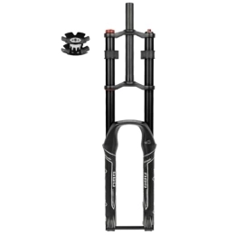 HerfsT Mountain Bike Fork HerfsT Bike Suspension Forks 26 / 27.5 / 29in Oil Spring Mountain Bicycle Suspension Fork MTB Front Forks 28.6mm Straight Tube 150mm Travel 15 * 100mm Thru Axle With Damping Adjustment