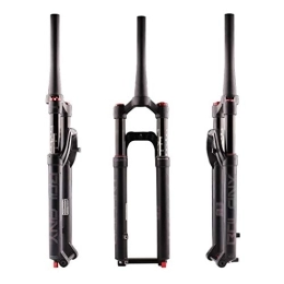 HerfsT Mountain Bike Fork HerfsT Mountain bike damping front fork 27.5 / 29 inches，Damping tortoise and hare adjustment mentmagnesium alloy Air fork Tapered Manual lockout black