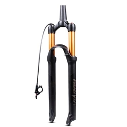 HerfsT Mountain Bike Fork HerfsT Mountain Bike Magnesium Alloy Suspension Fork 26 / 27.5 / 29 Inch，Wire Control Shock Absorber Front Fork Straight Tube 28.6mm QR 9mm