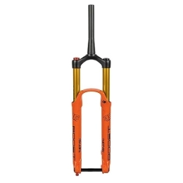 HerfsT Mountain Bike Fork HerfsT MTB Fork 27.5 / 29 Inch Mountain Bike Air Suspension Fork Travel 160mm 1-1 / 2'' Tapered Fork Rebound Adjustable 15x110mm Boost Disc Brake Manual Lockout (Color : Orange, Size : 29'')