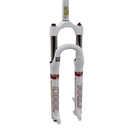 HHH Spares HHH Mountain Bike Fork 26 / 27.5 Inches Smart Unlock Air Fork Adjustable Damping Suspension Fork Stroke: 100MM Apply to Mountain Bike Travel White