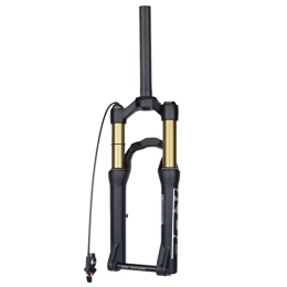 HIMALO Spares HIMALO 24'' Mountain Bike Air Suspension Fork Travel 110mm Rear Bridge MTB Fork 1-1 / 8 Straight Tube Front Fork Thru Axle 15 * 100mm Manual / Remote Lockout (Color : Remote)