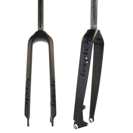 HIMALO Spares HIMALO 26" 27.5" 29" Carbon Fiber MTB Fork 1-1 / 8" Straight Rigid Fork Disc Brake Mountain Bike Fork QR 9x100mm Ultralight Front Fork (Size : 27.5'' Black)