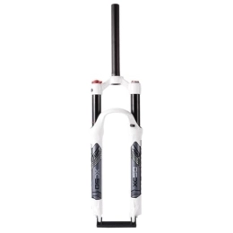 HIMALO Spares HIMALO 26 27.5 Mountain Bike Suspension Fork Travel 120mm MTB Air Fork 1-1 / 8" Straight Front Fork XC Disc Brake QR 9mm Manual Lockout (Color : White, Size : 26'')