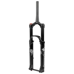 HIMALO Mountain Bike Fork HIMALO 27.5 29 Inch Mountain Bike Suspension Fork Travel 140mm MTB Air Fork Boost 110x15mm Thru Axle 1-1 / 2 Tapered Fork Rebound Adjustmable Manual Lockout (Color : Black, Size : 27.5'')