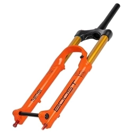 HIMALO Spares HIMALO 27.5 / 29 Mountain Bike Suspension Fork Travel 160mm Double Air MTB Fork Boost 110 * 15mm Thru Axle 1-1 / 2'' Tapered Fork Rebound Adjustable Manual Lockout (Color : Orange, Size : 29'')