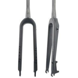HIMALO Spares HIMALO Carbon Fiber Rigid Fork 26 27.5 29 Inch Mountain Bike Fork Disc Brake MTB Fork 1-1 / 2 Tapered Front Fork QR 9x100mm (Size : 26'')