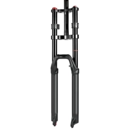 HIMALO Mountain Bike Fork HIMALO DH Mountain Bike Suspension Fork 27.5 / 29'' MTB Air Fork Travel 150mm 1-1 / 8 Straight Double Crown Fork Rebound Adjustable Manual Lockout (Size : 27.5'')