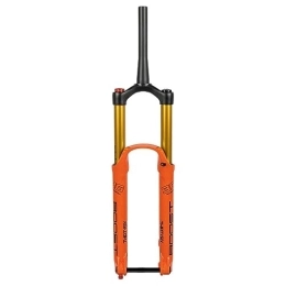 HIMALO Mountain Bike Fork HIMALO Mountain Bike Suspension Fork 27.5 29 DH MTB Air Fork Travel 180mm Rebound Adjustable Manual Lockout 1-1 / 2'' Tapered Fork Boost 15x110mm Thru Axle (Color : Orange, Size : 27.5inch)
