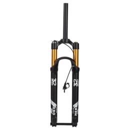 HIMALO Mountain Bike Fork HIMALO MTB Air Fork 27.5 29 Mountain Bike Suspension Fork Travel 100mm Thru Axle 15x100mm Straight / Tapered Front Fork Remote Lockout Disc Brake XC (Color : Straight, Size : 27.5'')