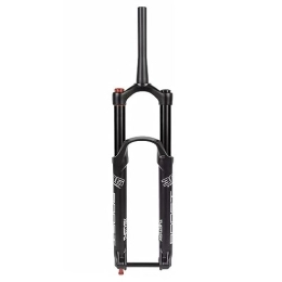 HIMALO Spares HIMALO MTB Fork 27.5 / 29 Inch Mountain Bike Air Suspension Fork Travel 160mm 1-1 / 2'' Tapered Fork Rebound Adjustable 15x110mm Boost Disc Brake Manual Lockout (Color : Black, Size : 27.5'')