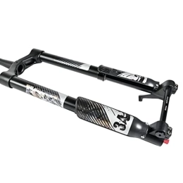 HIMALO Spares HIMALO MTB Inverted Fork 26 DH Mountain Bike Air Suspension Fork Travel 120mm Adjustable Rebound Tapered Fork Thru Axle Boost 15x110mm Manual Lockout