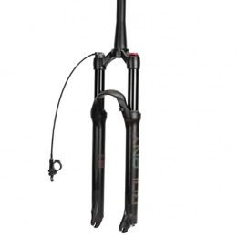 HIOD Spares HIOD Bicycle Fork Damping Adjustment Air Pressure Shock Absorption Suspension Shoulder Control Straight Tube / Cone Tube Bike Fork, Black-B, 26-inch