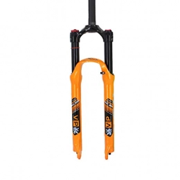HIOD Spares HIOD Bicycle Fork Suspension Mountain Bike Front Fork Shock Absorption Shoulder Control MTB Straight Tube fork, Orange, 26-inch