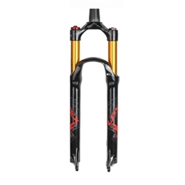 HIOD Spares HIOD Bicycle Front Fork MTB Suspension Fork Mountain Bike Air Pressure Shock Absorption Shoulder Control Fork Cone Tube Fork, A, 27.5-inch