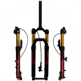 HJRD Mountain Bike Fork HJRD Mountain Bike Fork, Bike Fork 27.5"air rebound MTB bicycle suspension fork 29" 1-1 / 8"Steerer 100mm travel axis 15x100mm Remote Lockout disc brake for mountain bikes