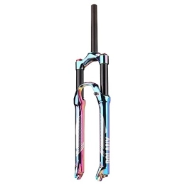 HKYMBM Mountain Bike Fork HKYMBM Mountain Bike Fork MTB Rainbow Fork 27.5 / 29 Inch MTB Suspension Fork Travel 120MM, 28.6MM Straight Tube Manual Lockout Aluminum Alloy Bike Front Forks, 27.5IN