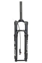 HSQMA Mountain Bike Fork HSQMA 26 27.5 29 Inch MTB Bike Fork Air Suspension 100mm Travel Damping Adjust Thru Axle Disc Brake Bicycle Front Fork Manual / remote (Color : Straight RL, Size : 27.5inch)