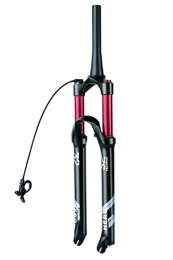HSQMA Spares HSQMA 26 / 27.5 / 29'' MTB Air Fork Mountain Bike Suspension Fork Travel 100mm Disc Brake Bicycle Front Fork QR 9mm (Color : Tapered remote, Size : 29'')
