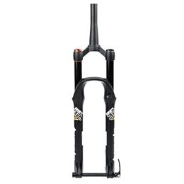 HSQMA Mountain Bike Fork HSQMA DH MTB Air Fork 26 27.5 29 Inch Downhill Mountain Bike Suspension Fork Travel 135mm Damping Adjustable Tapered Front Fork Thru Axle 15x100mm (Color : Manual, Size : 26'')