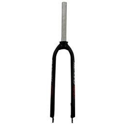 HSQMA Mountain Bike Fork HSQMA Mountain Bike Rigid Fork 26 / 27.5 / 29'' MTB Fork 1-1 / 8'' Straight Threadless Aluminum Alloy Fork Ultralight Disc Brake Bicycle Front Fork QR 9mm (Color : Red, Size : 29'')