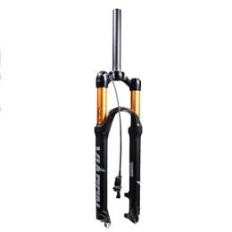 HSQMA Mountain Bike Fork HSQMA Mountain Bike Suspension Fork 26 / 27.5 / 29 Inch 100mm Travel MTB Air Fork Disc Brake Quick Release Bicycle Front Fork 1-1 / 8 Straight / Tapered (Color : 1-1 / 8 RL, Size : 27.5inch)