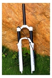 HSQMA Spares HSQMA Mountain Bike Suspension Fork 26 27.5 29 Inch MTB Air Fork 100mm Travel Damping Adjust 1-1 / 8'' Bicycle Front Fork QR 9mm (Color : White RL, Size : 26'')