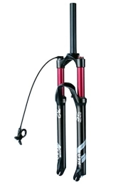HSQMA Mountain Bike Fork HSQMA Mountain Bike Suspension Fork 26 / 27.5 / 29 Inch MTB Air Fork Travel 120mm 1-1 / 8 1-1 / 2 Bicycle Front Fork QR 9mm Disc Brake (Color : Straight remote, Size : 27.5'')