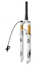 HSQMA Mountain Bike Fork HSQMA MTB Air Fork 26 / 27.5 / 29 Inch Mountain Bike Suspension Fork Travel 100mm 1-1 / 8 1-1 / 2 Bicycle Front Fork Disc Brake QR 9mm (Color : Tapered remote, Size : 29'')