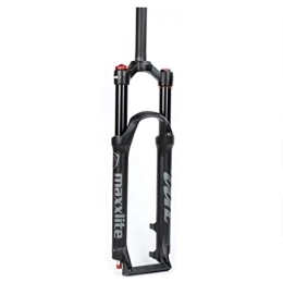 HSQMA Spares HSQMA MTB Bike Fork 26 / 27.5 / 29 Inch Air Suspension Fork Travel 100mm Rebound Adjust 1-1 / 8 Straight / Tapered Disc Brake Front Fork QR 9mm (Color : Straight Manual, Size : 29inch)