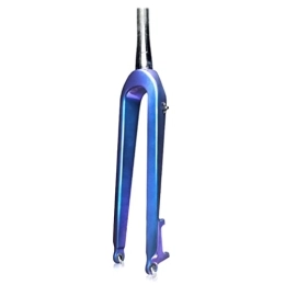 HSQMA Spares HSQMA MTB Carbon Fiber Rigid Fork 26 / 27.5 / 29 Inch Muntain Bike Disc Brake Fork 1-1 / 2 Threadless QR 9mm (Color : Colorful)