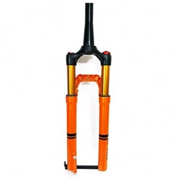 HUANGB Spares HUANGB 27.5 / 29" Suspension Fork, MTB Mountain Bike Aluminum Alloy Conical Tube Cone Disc Brake Damping Adjustment Travel 100mm, A-27.5inch