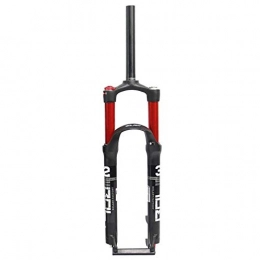 HUANGB Mountain Bike Fork HUANGB MTB Suspension Fork 26, Aluminum Alloy 1-1 / 8" Straight Tube Double Air Chamber 27.5 Inch Bicycle Disc Brake, A-70CM