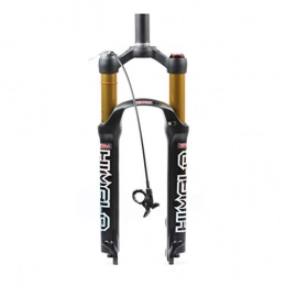 HWL Spares HWL Bike Suspension Forks 26 27.5 29", MTB Bicycle Straight Tube Shoulder Control Shock Absorber 1-1 / 8" Disc Unisex's Travel 100mm (Color : A, Size : 26 INCH)