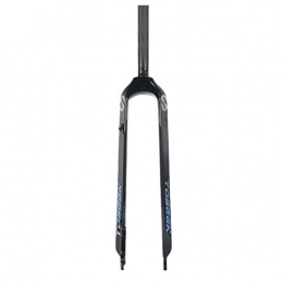 HWL Spares HWL MTB Suspension Fork 26 Inch 3K Ultralight Carbon Fiber Bicycle Rigid Front Fork 1-1 / 8" 29 Inch Disc Brake Travel 100mm (Size : 27.5inch)
