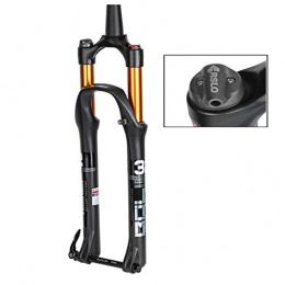 HWL Mountain Bike Fork HWL MTB Suspension Fork 27.5 Bike Cycling Forks, Ultralight Remote Control Conical Tube Disc Brake Unisex Bicycle Shock Absorber (Color : A, Size : 29 INCH)