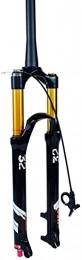 HyiFkJ Spares HyiFkJ Bike Suspension Fork, 26 / 27.5 / 29 Inch Air Fork Rebound Adjustment Remote Lockout Travel 130mm 9mm QR Disc Brake for Mountain Bike Fork Suspension (Color : A, Size : 26inch)