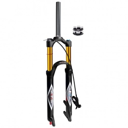 hyywmgx Mountain Bike Fork hyywmgx MTB Front Fork 26 Bike Air Fork 27.5 29 Inch 140mm Travel, FO01-RK21 1-1 / 8" Straight / Tapered Tube XC Mountain Bike Bicycle Suspension Fork for 1.5-2.45" Tires (Straight Remote lock 26 inch)