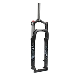 HZYDD Spares HZYDD 20inch 26" Beach Snow Mountain Bike Suspension Fork, Disc Brakes 1-1 / 8" Air Forks Width 135mm for 4.0" Tire, Grey, 6inch