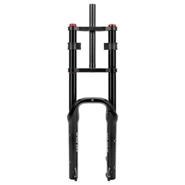 ITOSUI Mountain Bike Fork ITOSUI 20 Inch Bike Fat Fork 4.0" Tire Air Suspension Fork Double Shoulder 1-1 / 8" Disc Brake QR 135mm Travel 110mm Adjustable Rebound For Snow Beach XC MTB Bicycle 2880g