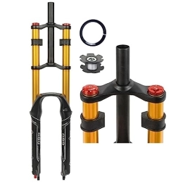ITOSUI Spares ITOSUI Mountain Bike Front Suspension Fork 26 27.5 29 Inch Disc Brake Air Down Hill Fork 1-1 / 8" Straight 1-1 / 2" Tapered Mtb Triple Tree Bike Fork Travel 135mm Quick Release 2440g