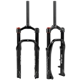 ITOSUI Spares ITOSUI Snow Beach Bike Suspension Fork 20" 4.0" Fat Tire Bicycle Air Fork Travel 110mm 1-1 / 8" Shoulder Control Disc Brake QR 9mm Magnesium +Aluminum Alloy For XC MTB AM Black