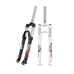 JAYWIS Spares JAYWIS 26 27.5 29 Inches Mountain Bike Suspension Front Fork, Bicycle Suspension Front Fork, Mechanical Fork, Quick Release Dropout Shoulder Control, 27.5inch, White